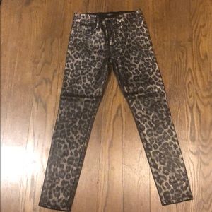 Fidelity snake skin coated jeans size 26